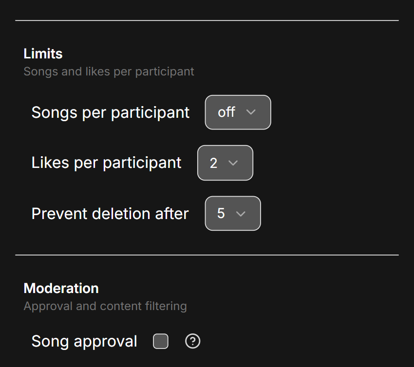 limits feature dark